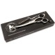 Dog Grooming Scissors, Curved Scissors for Dog Grooming, 7.5 Inches, 30 Degree Curved Blade, Lightweight Pet Scissors for Trimming Face and Paws Dog Grooming Scissors, Curved Scissors for Dog Grooming, 7.5 Inches, 30 Degree Curved Blade, Lightweight Pet Scissors for Trimming Face and Paws