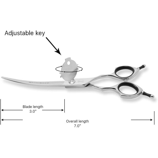 Dog Grooming Scissors, Curved Scissors for Dog Grooming, 7.5 Inches, 30 Degree Curved Blade, Lightweight Pet Scissors for Trimming Face and Paws Dog Grooming Scissors, Curved Scissors for Dog Grooming, 7.5 Inches, 30 Degree Curved Blade, Lightweight Pet Scissors for Trimming Face and Paws