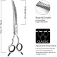 Dog Grooming Scissors, Curved Scissors for Dog Grooming, 7.5 Inches, 30 Degree Curved Blade, Lightweight Pet Scissors for Trimming Face and Paws Dog Grooming Scissors, Curved Scissors for Dog Grooming, 7.5 Inches, 30 Degree Curved Blade, Lightweight Pet Scissors for Trimming Face and Paws