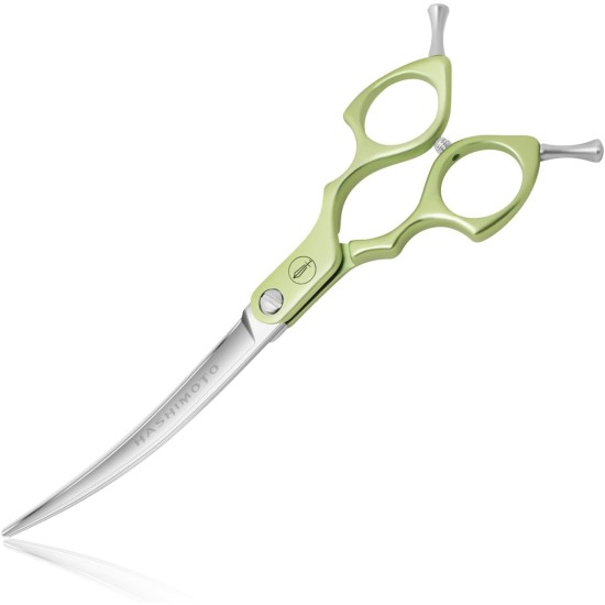 Dog Grooming Scissors, Curved Scissors for Dog Grooming, 7.5 Inches, 30 Degree Curved Blade, Lightweight Pet Scissors for Trimming Face and Paws Dog Grooming Scissors, Curved Scissors for Dog Grooming, 7.5 Inches, 30 Degree Curved Blade, Lightweight Pet Scissors for Trimming Face and Paws