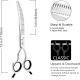 Dog Grooming Scissors, Curved Scissors for Dog Grooming, 7.5 Inches, 30 Degree Curved Blade, Lightweight Pet Scissors for Trimming Face and Paws Dog Grooming Scissors, Curved Scissors for Dog Grooming, 7.5 Inches, 30 Degree Curved Blade, Lightweight Pet Scissors for Trimming Face and Paws