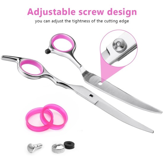 Dog Hair Scissors, Fur Scissors, 10.5 cm Stainless Steel Fur Scissors, Paw Scissors, Rounded Scissors, Dog Paw Scissors for Dogs, Pet Scissors, Dog Hair Cutting for Perfect Grooming Dog Hair Scissors, Fur Scissors, 10.5 cm Stainless Steel Fur Scissors, Paw Scissors, Rounded Scissors, Dog Paw Scissors for Dogs, Pet Scissors, Dog Hair Cutting for Perfect Grooming