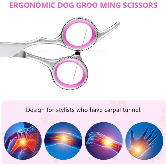 Dog Hair Scissors, Fur Scissors, 10.5 cm Stainless Steel Fur Scissors, Paw Scissors, Rounded Scissors, Dog Paw Scissors for Dogs, Pet Scissors, Dog Hair Cutting for Perfect Grooming Dog Hair Scissors, Fur Scissors, 10.5 cm Stainless Steel Fur Scissors, Paw Scissors, Rounded Scissors, Dog Paw Scissors for Dogs, Pet Scissors, Dog Hair Cutting for Perfect Grooming