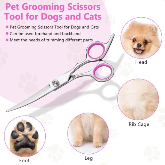 Dog Hair Scissors, Fur Scissors, 10.5 cm Stainless Steel Fur Scissors, Paw Scissors, Rounded Scissors, Dog Paw Scissors for Dogs, Pet Scissors, Dog Hair Cutting for Perfect Grooming Dog Hair Scissors, Fur Scissors, 10.5 cm Stainless Steel Fur Scissors, Paw Scissors, Rounded Scissors, Dog Paw Scissors for Dogs, Pet Scissors, Dog Hair Cutting for Perfect Grooming