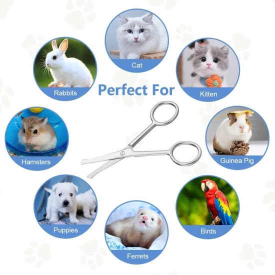 Dog Hair Scissors, Fur Scissors, 10.5 cm Stainless Steel Fur Scissors, Paw Scissors, Rounded Scissors, Dog Paw Scissors for Dogs, Pet Scissors, Dog Hair Cutting for Perfect Grooming Dog Hair Scissors, Fur Scissors, 10.5 cm Stainless Steel Fur Scissors, Paw Scissors, Rounded Scissors, Dog Paw Scissors for Dogs, Pet Scissors, Dog Hair Cutting for Perfect Grooming