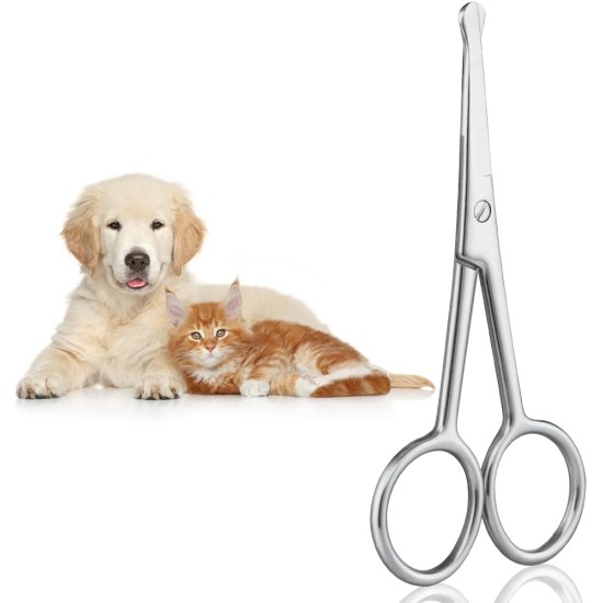 Dog Hair Scissors, Fur Scissors, 10.5 cm Stainless Steel Fur Scissors, Paw Scissors, Rounded Scissors, Dog Paw Scissors for Dogs, Pet Scissors, Dog Hair Cutting for Perfect Grooming Dog Hair Scissors, Fur Scissors, 10.5 cm Stainless Steel Fur Scissors, Paw Scissors, Rounded Scissors, Dog Paw Scissors for Dogs, Pet Scissors, Dog Hair Cutting for Perfect Grooming