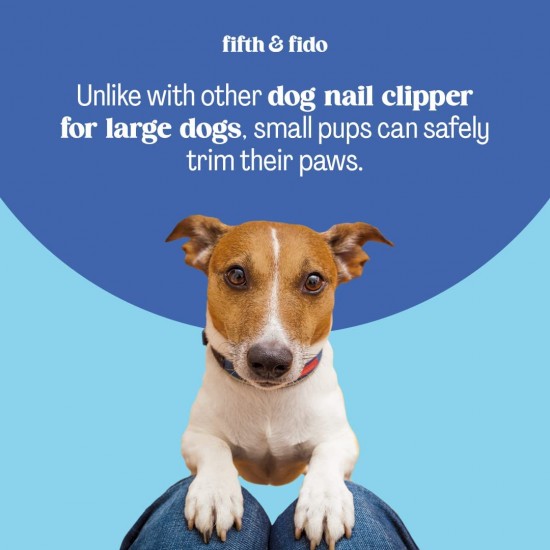 Dog Nail Clippers - Best Pet Claw Trimmer - Easy and Painless Pet Grooming (Puppies and Cats) - Medical Grade Stainless Steel - Includes Safety Guard and Nail File Dog Nail Clippers - Best Pet Claw Trimmer - Easy and Painless Pet Grooming (Puppies and Cats) - Medical Grade Stainless Steel - Includes Safety Guard and Nail File