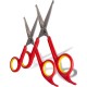 Dog Scissors - Set of 2 Scissors for Grooming Dogs - Stainless Steel Dog Grooming Scissors with Rounded Tip - Ideal for Paw Care and Hair Cutting