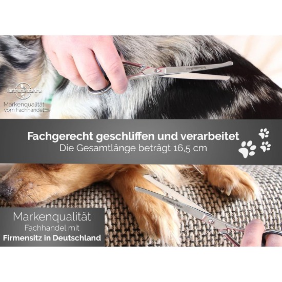Dog Scissors – Curved Scissors, Micro Fine Teeth Dog Scissors – Curved Scissors, Micro Fine Teeth
