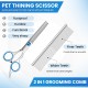 Dog Scissors, 5-in-1 Grooming Scissors for Dogs, 4CR Dog Scissors Set Professional with Round Safety Tip, Stainless Steel Cat Grooming Thinning Scissors, Thinning, Straight Scissors, Curved Scissors