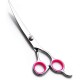 Dog Scissors, 6 Inch Professional Dog Grooming Thinning Scissors & Curved & Straight Hair Scissors, Stainless Steel Curved Fur Scissors for Dogs, Cats, Hair Care