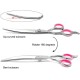Dog Scissors, 6 Inch Professional Dog Grooming Thinning Scissors & Curved & Straight Hair Scissors, Stainless Steel Curved Fur Scissors for Dogs, Cats, Hair Care