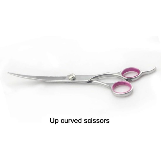 Dog Scissors, 6 Inch Professional Dog Grooming Thinning Scissors & Curved & Straight Hair Scissors, Stainless Steel Curved Fur Scissors for Dogs, Cats, Hair Care Dog Scissors, 6 Inch Professional Dog Grooming Thinning Scissors & Curved & Straight Hair Scissors, Stainless Steel Curved Fur Scissors for Dogs, Cats, Hair Care