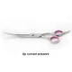 Dog Scissors, 6 Inch Professional Dog Grooming Thinning Scissors & Curved & Straight Hair Scissors, Stainless Steel Curved Fur Scissors for Dogs, Cats, Hair Care