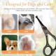 Dog Scissors, Curved Scissors for Dogs and Cats, Safety Round Tip Grooming Scissors, Stainless Steel Fur Scissors for Dogs and Cats Dog Scissors, Curved Scissors for Dogs and Cats, Safety Round Tip Grooming Scissors, Stainless Steel Fur Scissors for Dogs and Cats