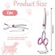 Dog Scissors, Curved Scissors for Dogs and Cats, Safety Round Tip Grooming Scissors, Stainless Steel Fur Scissors for Dogs and Cats Dog Scissors, Curved Scissors for Dogs and Cats, Safety Round Tip Grooming Scissors, Stainless Steel Fur Scissors for Dogs and Cats