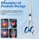 Dog Scissors, Curved Scissors for Dogs and Cats, Safety Round Tip Grooming Scissors, Stainless Steel Fur Scissors for Dogs and Cats Dog Scissors, Curved Scissors for Dogs and Cats, Safety Round Tip Grooming Scissors, Stainless Steel Fur Scissors for Dogs and Cats