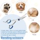 Dog Scissors, Curved Scissors for Dogs and Cats, Safety Round Tip Grooming Scissors, Stainless Steel Fur Scissors for Dogs and Cats Dog Scissors, Curved Scissors for Dogs and Cats, Safety Round Tip Grooming Scissors, Stainless Steel Fur Scissors for Dogs and Cats