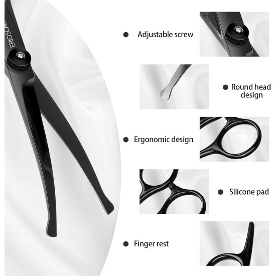 Dog Scissors, Curved Scissors for Dogs and Cats, Safety Round Tip Grooming Scissors, Stainless Steel Fur Scissors for Dogs and Cats Dog Scissors, Curved Scissors for Dogs and Cats, Safety Round Tip Grooming Scissors, Stainless Steel Fur Scissors for Dogs and Cats
