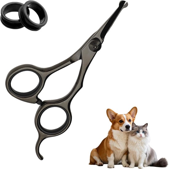 Dog Scissors, Curved Scissors for Dogs and Cats, Safety Round Tip Grooming Scissors, Stainless Steel Fur Scissors for Dogs and Cats Dog Scissors, Curved Scissors for Dogs and Cats, Safety Round Tip Grooming Scissors, Stainless Steel Fur Scissors for Dogs and Cats