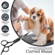 Dog Scissors, Curved Scissors for Dogs and Cats, Safety Round Tip Grooming Scissors, Titanium Coated Stainless Steel Fur Scissors for Dogs and Cats