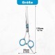 Dog Scissors Curved Stainless Steel Modelling Scissors Dog Hair Cutting Cat Scissors Dog Grooming Scissors for Dogs and Cats Pets Pet Shop Dog Scissors Curved Stainless Steel Modelling Scissors Dog Hair Cutting Cat Scissors Dog Grooming Scissors for Dogs and Cats Pets Pet Shop
