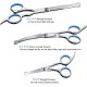 Dog Scissors, Dog Fur Scissors, Hair Scissors Set, Professional 6.5 Inch Grooming Scissors, Dog Set for Grooming, Dog, Cat, Pet (Blue) Dog Scissors, Dog Fur Scissors, Hair Scissors Set, Professional 6.5 Inch Grooming Scissors, Dog Set for Grooming, Dog, Cat, Pet (Blue)