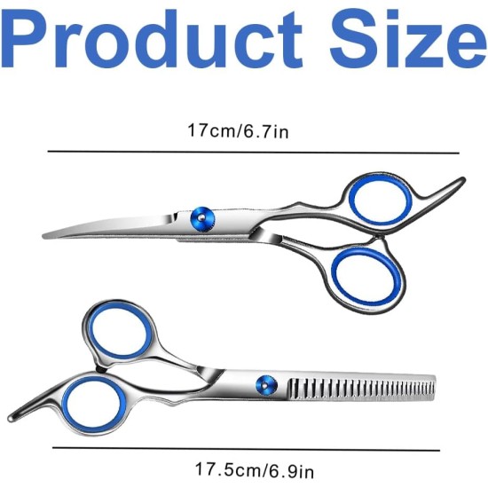Dog Scissors, Pack of 2 Dog Scissors, Curved Scissors, Dog Fur Scissors for Dogs, Dogs and Cats, Safety Round Tip Grooming Scissors, Stainless Steel Fur Scissors for Dogs and Cats Dog Scissors, Pack of 2 Dog Scissors, Curved Scissors, Dog Fur Scissors for Dogs, Dogs and Cats, Safety Round Tip Grooming Scissors, Stainless Steel Fur Scissors for Dogs and Cats