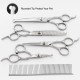 Dog Scissors with Round Tip, 5 in 1 Dog Scissors Set, Stainless Steel Cat Grooming Scissors, Dog Scissors Set for Full Body, Face, Nose and Ear Dog Scissors with Round Tip, 5 in 1 Dog Scissors Set, Stainless Steel Cat Grooming Scissors, Dog Scissors Set for Full Body, Face, Nose and Ear