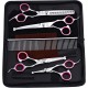 Dog Scissors with Round Tip, 5-in-1 Dog Scissors Set, Stainless Steel Cat Grooming Scissors, Fur Scissors Dogs for Full Body, Face, Nose, Ear (Pink) Dog Scissors with Round Tip, 5-in-1 Dog Scissors Set, Stainless Steel Cat Grooming Scissors, Fur Scissors Dogs for Full Body, Face, Nose, Ear (Pink)