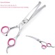 Dog Scissors with Round Tip, 5-in-1 Dog Scissors Set, Stainless Steel Cat Grooming Scissors, Fur Scissors Dogs for Full Body, Face, Nose, Ear (Pink) Dog Scissors with Round Tip, 5-in-1 Dog Scissors Set, Stainless Steel Cat Grooming Scissors, Fur Scissors Dogs for Full Body, Face, Nose, Ear (Pink)