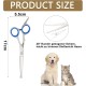Dog grooming scissors, pet scissors, curved grooming scissors, hair scissors, grooming scissors for dogs and cats with round safety tip, stainless steel grooming scissors for dogs, cats and other Dog grooming scissors, pet scissors, curved grooming scissors, hair scissors, grooming scissors for dogs and cats with round safety tip, stainless steel grooming scissors for dogs, cats and other