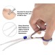Dog grooming scissors, pet scissors, curved grooming scissors, hair scissors, grooming scissors for dogs and cats with round safety tip, stainless steel grooming scissors for dogs, cats and other Dog grooming scissors, pet scissors, curved grooming scissors, hair scissors, grooming scissors for dogs and cats with round safety tip, stainless steel grooming scissors for dogs, cats and other