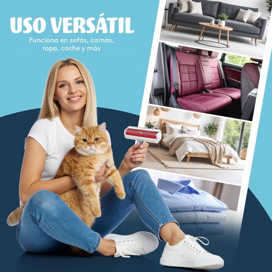 Doggie Pet Hair Remover, Reusable Dog Cat Remover Brush for Sofas, Clothes, Carpets and Car, No Glues or Batteries Doggie Pet Hair Remover, Reusable Dog Cat Remover Brush for Sofas, Clothes, Carpets and Car, No Glues or Batteries