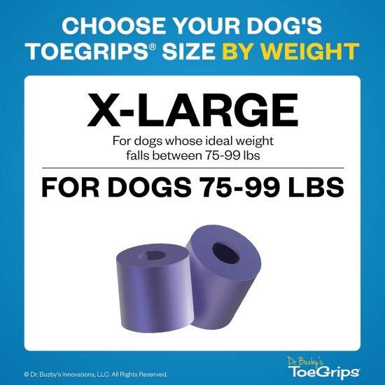 Dr Buzby's Large Toe Grips for Dogs - Instant Traction on Wood/Hardwood Floors - Non-Slip Relief for Dogs - Dog Grippers for Older Dogs - Stops Slipping Instantly - Rubber Nails for Dogs Dr Buzby's Large Toe Grips for Dogs - Instant Traction on Wood/Hardwood Floors - Non-Slip Relief for Dogs - Dog Grippers for Older Dogs - Stops Slipping Instantly - Rubber Nails for Dogs
