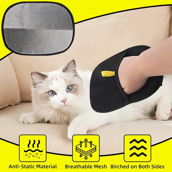 Dreaku Fur Magnet Glove, Antistatic Fur Magnetic Glove, Reusable, Thick, Double-Sided Paw Moon Brush for Sofas, Cleaning, Removing Hair and Care, Hair Removal (Pack of 1) Dreaku Fur Magnet Glove, Antistatic Fur Magnetic Glove, Reusable, Thick, Double-Sided Paw Moon Brush for Sofas, Cleaning, Removing Hair and Care, Hair Removal (Pack of 1)
