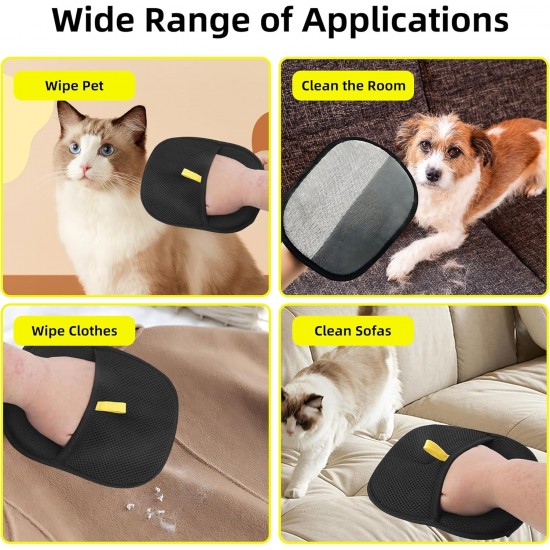 Dreaku Fur Magnet Glove, Antistatic Fur Magnetic Glove, Reusable, Thick, Double-Sided Paw Moon Brush for Sofas, Cleaning, Removing Hair and Care, Hair Removal (Pack of 1) Dreaku Fur Magnet Glove, Antistatic Fur Magnetic Glove, Reusable, Thick, Double-Sided Paw Moon Brush for Sofas, Cleaning, Removing Hair and Care, Hair Removal (Pack of 1)