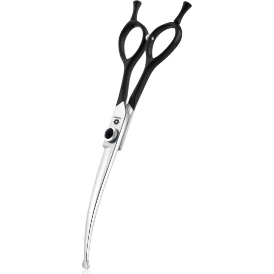 Dream Reach 6.5 Inch Professional Curved Dog Scissors Fur Scissors with Ergonomic Handle 440C Stainless Steel Safety Fur Scissors for Dogs Cats Cutting Black Dream Reach 6.5 Inch Professional Curved Dog Scissors Fur Scissors with Ergonomic Handle 440C Stainless Steel Safety Fur Scissors for Dogs Cats Cutting Black