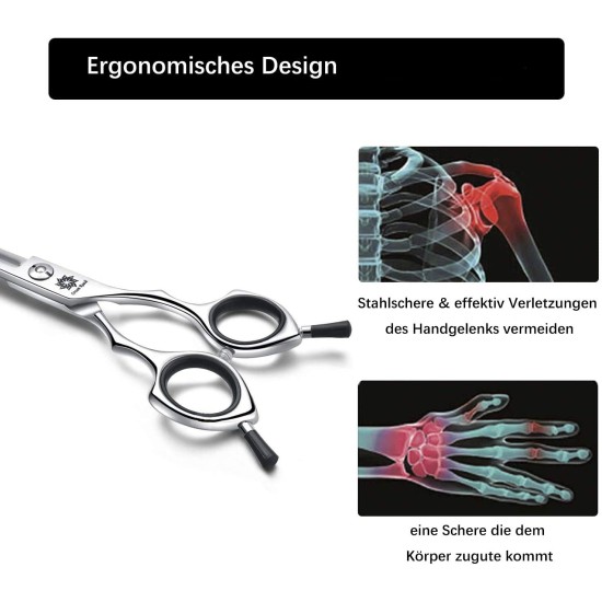 Dream Reach 6.5 Inch Professional Curved Dog Scissors Fur Scissors with Ergonomic Handle 440C Stainless Steel Safety Fur Scissors for Dogs Cats Cutting Black Dream Reach 6.5 Inch Professional Curved Dog Scissors Fur Scissors with Ergonomic Handle 440C Stainless Steel Safety Fur Scissors for Dogs Cats Cutting Black