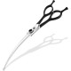 Dream Reach 6.5 Inch Professional Curved Dog Scissors Fur Scissors with Ergonomic Handle 440C Stainless Steel Safety Fur Scissors for Dogs Cats Cutting Black Dream Reach 6.5 Inch Professional Curved Dog Scissors Fur Scissors with Ergonomic Handle 440C Stainless Steel Safety Fur Scissors for Dogs Cats Cutting Black