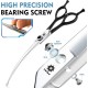 Dream Reach 6.5 Inch Professional Curved Dog Scissors Fur Scissors with Ergonomic Handle 440C Stainless Steel Safety Fur Scissors for Dogs Cats Cutting Black Dream Reach 6.5 Inch Professional Curved Dog Scissors Fur Scissors with Ergonomic Handle 440C Stainless Steel Safety Fur Scissors for Dogs Cats Cutting Black