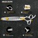 Dream Reach 8 Inch Dog Scissors Curved Fur Scissors - Dog Scissors with Ergonomic Handle, 440C Stainless Steel Fur Scissors for Dogs Cats Cutting, Professional Dog Hair Scissors with Adjustable Screw Dream Reach 8 Inch Dog Scissors Curved Fur Scissors - Dog Scissors with Ergonomic Handle, 440C Stainless Steel Fur Scissors for Dogs Cats Cutting, Professional Dog Hair Scissors with Adjustable Screw