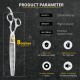 Dream Reach 8 Inch Dog Scissors Curved Fur Scissors - Dog Scissors with Ergonomic Handle, 440C Stainless Steel Fur Scissors for Dogs Cats Cutting, Professional Dog Hair Scissors with Adjustable Screw Dream Reach 8 Inch Dog Scissors Curved Fur Scissors - Dog Scissors with Ergonomic Handle, 440C Stainless Steel Fur Scissors for Dogs Cats Cutting, Professional Dog Hair Scissors with Adjustable Screw