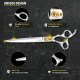 Dream Reach 8 Inch Dog Scissors Curved Fur Scissors - Dog Scissors with Ergonomic Handle, 440C Stainless Steel Fur Scissors for Dogs Cats Cutting, Professional Dog Hair Scissors with Adjustable Screw Dream Reach 8 Inch Dog Scissors Curved Fur Scissors - Dog Scissors with Ergonomic Handle, 440C Stainless Steel Fur Scissors for Dogs Cats Cutting, Professional Dog Hair Scissors with Adjustable Screw
