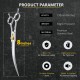 Dream Reach 8 Inch Dog Scissors Curved Fur Scissors - Dog Scissors with Ergonomic Handle, 440C Stainless Steel Fur Scissors for Dogs Cats Cutting, Professional Dog Hair Scissors with Adjustable Screw Dream Reach 8 Inch Dog Scissors Curved Fur Scissors - Dog Scissors with Ergonomic Handle, 440C Stainless Steel Fur Scissors for Dogs Cats Cutting, Professional Dog Hair Scissors with Adjustable Screw