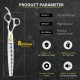 Dream Reach 8 Inch Dog Scissors Curved Fur Scissors - Dog Scissors with Ergonomic Handle, 440C Stainless Steel Fur Scissors for Dogs Cats Cutting, Professional Dog Hair Scissors with Adjustable Screw Dream Reach 8 Inch Dog Scissors Curved Fur Scissors - Dog Scissors with Ergonomic Handle, 440C Stainless Steel Fur Scissors for Dogs Cats Cutting, Professional Dog Hair Scissors with Adjustable Screw
