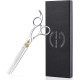 Dream Reach Professional Dog Scissors Curved Dog Grooming Scissors Pet Care Curved Scissors Made of 440C Japanese Stainless Steel Grooming for Dogs Cats (7 Inch Curved Scissors) Dream Reach Professional Dog Scissors Curved Dog Grooming Scissors Pet Care Curved Scissors Made of 440C Japanese Stainless Steel Grooming for Dogs Cats (7 Inch Curved Scissors)