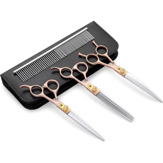 Dream Reach Professional Japan 440C Pet Grooming Scissors 7inch (17.8 cm) and Set Dream Reach Professional Japan 440C Pet Grooming Scissors 7inch (17.8 cm) and Set
