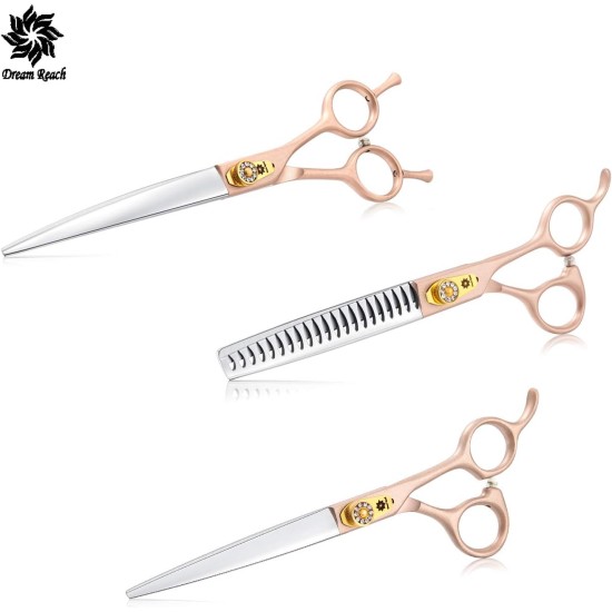 Dream Reach Professional Japan 440C Pet Grooming Scissors 7inch (17.8 cm) and Set Dream Reach Professional Japan 440C Pet Grooming Scissors 7inch (17.8 cm) and Set