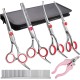 Elfirly Professional Dog Grooming Scissors Kit Stainless Steel Round Tip Cutting Thinning Curved Scissors Comb Pet Hair Trimming Scissors Set with Extra Dog Nail Clippers for Dogs and Cats Elfirly Professional Dog Grooming Scissors Kit Stainless Steel Round Tip Cutting Thinning Curved Scissors Comb Pet Hair Trimming Scissors Set with Extra Dog Nail Clippers for Dogs and Cats